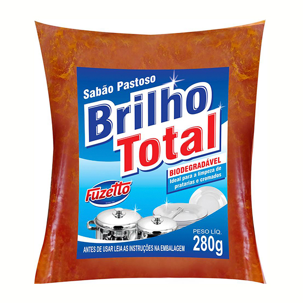 Sabão em Pasta Sachê -Brilho Total - Fuzetto - 280g