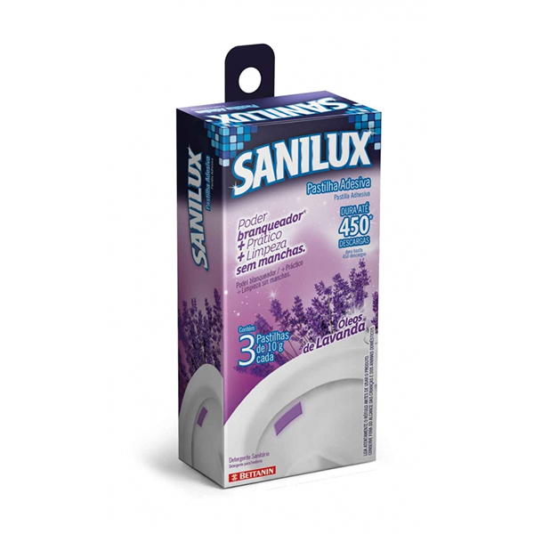 Pastilha Adesiva Lavanda - Sanilux - 3 und