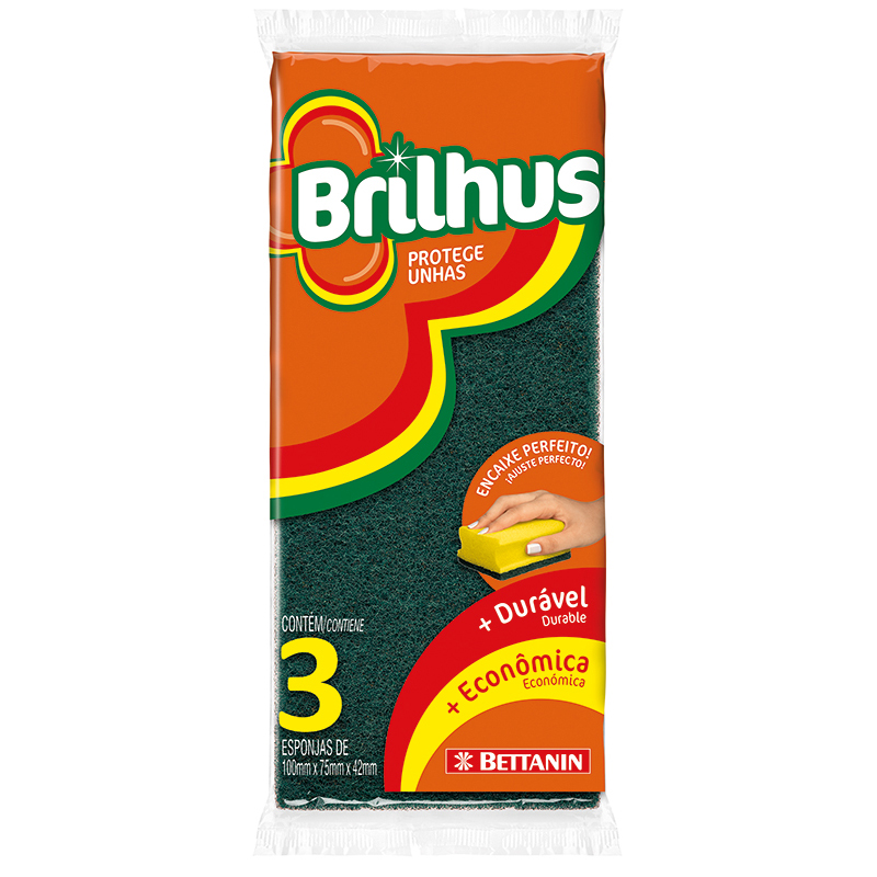 Esponja Proteção Unhas - 3 uni - Esfrebom